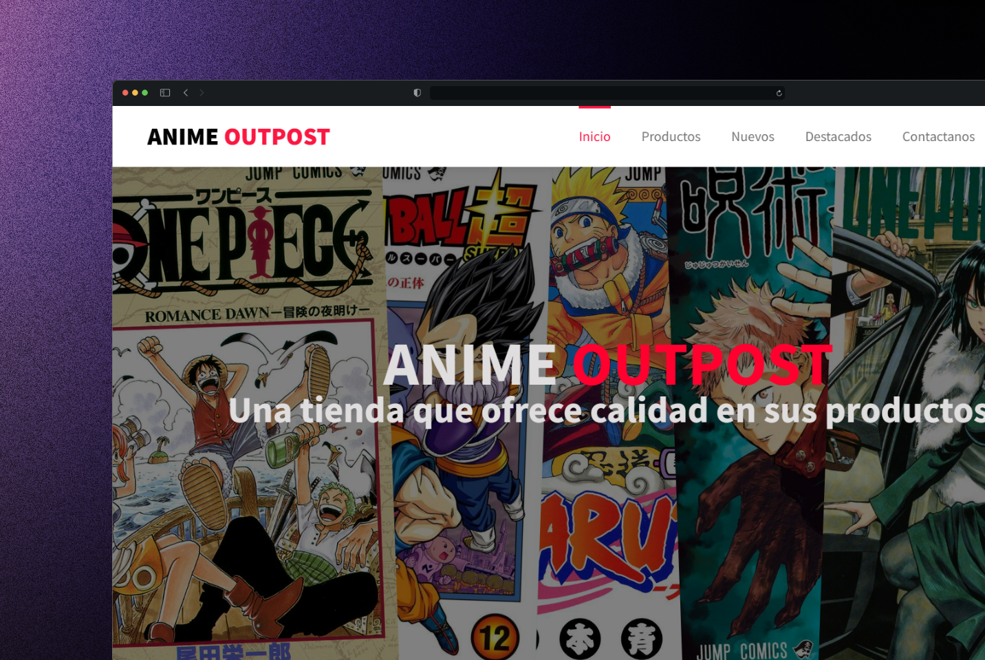 Captura de Pantalla | Página Web Ventas